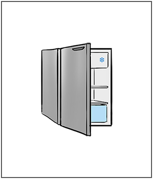 Kleiner Kühlschrank mit Gefrierfach