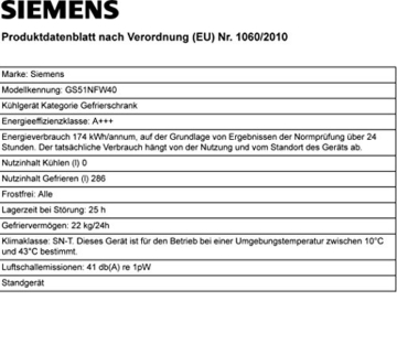 Siemens Gefrierschrank